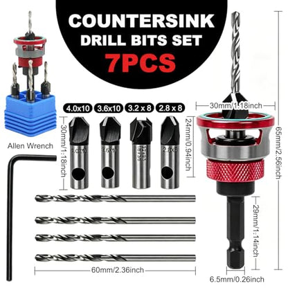 Countersink Drill Bits Set