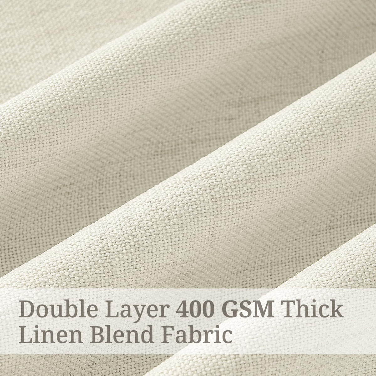 70 Inch Extra Wide Pinch Pleated Blackout Curtains for Living Room 2 Panels (Cream / 70"W x 90"L (Pack of 2))