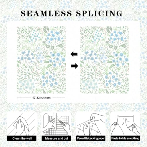 Peel and Stick Wallpaper Floral Wallpaper Vintage Flowers Contact Paper