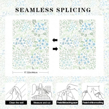 Peel and Stick Wallpaper Floral Wallpaper Vintage Flowers Contact Paper