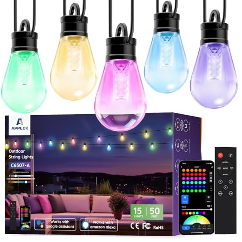 RGBW Smart Outdoor String Lights