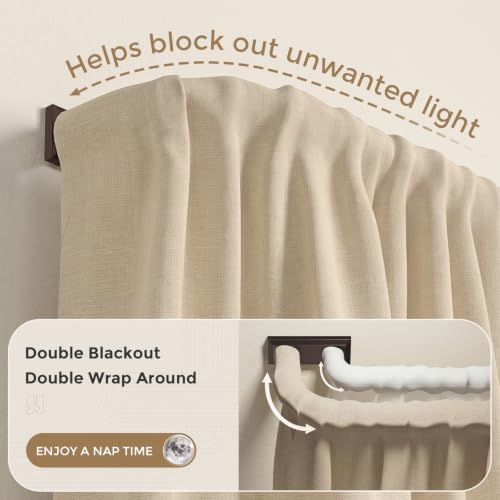 Double Curtain Rod 34 (Red Bronze / 34"-120")