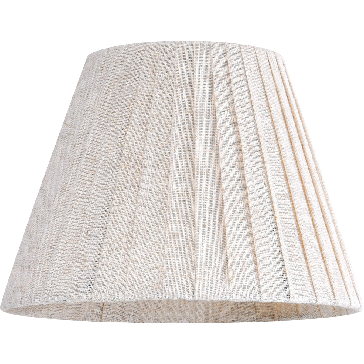 Small Beige Oatmeal Linen Lampshades for Table Lamps (Beige-pleated / 5 × 9 × 6.4 inches (2 pack))