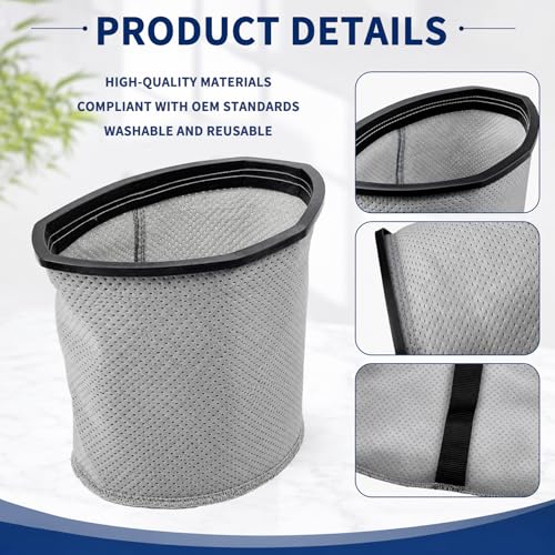 834000 2pack 10 qt. For ProTeam Micro Cloth Filter bags