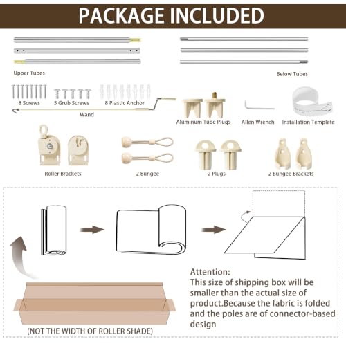 Outdoor Roller Shades for Patio (Sesame / 108"W x 96"H)