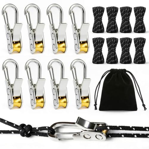 Rope Tensioner Set with Alloy Buckles and Storage Bag