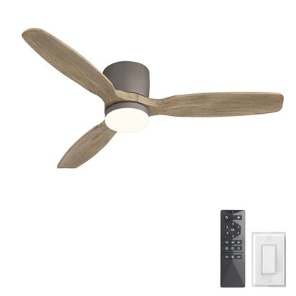 48" Flush Mount Ceiling Fan with Light
