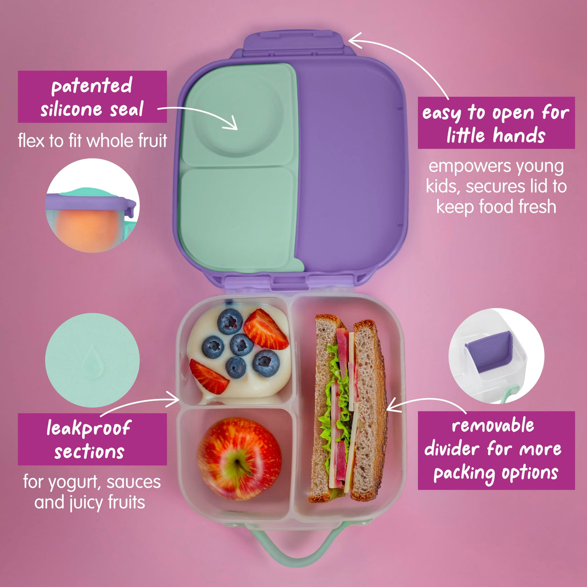 Mini Lunch Box 2 (Lilac Pop + Strawbrry Shake / 2-pack)