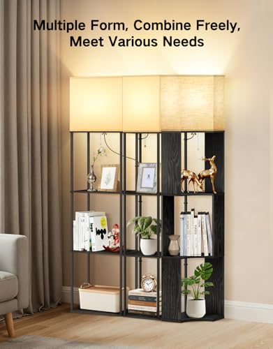 Floor Lamp with Shelves