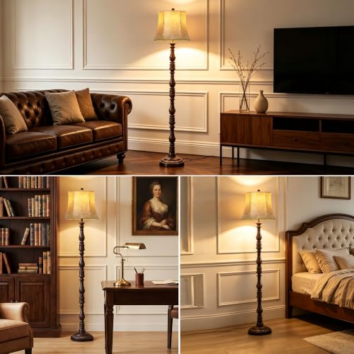 Vintage 66” Tall Floor Lamp for Living Room Bedroom