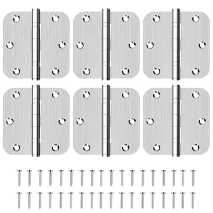 6 Pack Heavy Duty 3.5 Inch Stainless Steel Door Hinges
