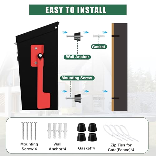 Large Wall Mount Mailbox for Outside