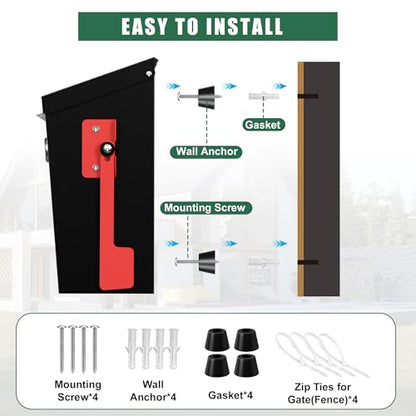 Large Wall Mount Mailbox for Outside