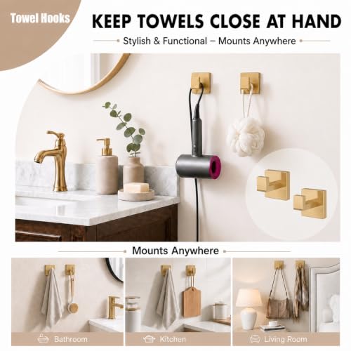 5 Piece Bathroom Accessories Stainless Steel Towel Bar Set