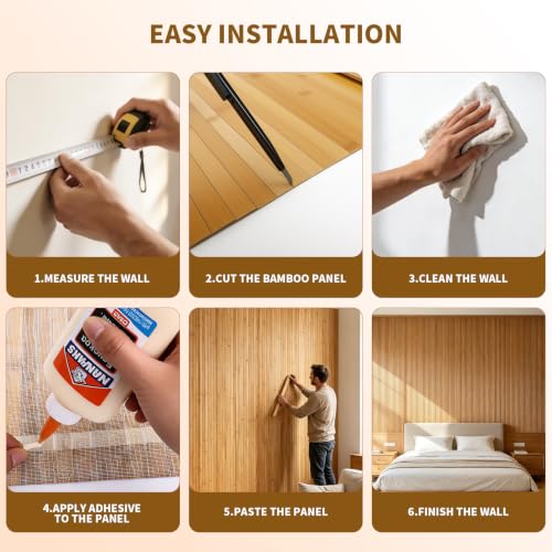 Natural Bamboo Wall Panel for Interior Wall Decor