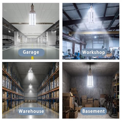 LED Corn Cob Daylight 5000K LED Corn Light for Garage Workshop Warehouse