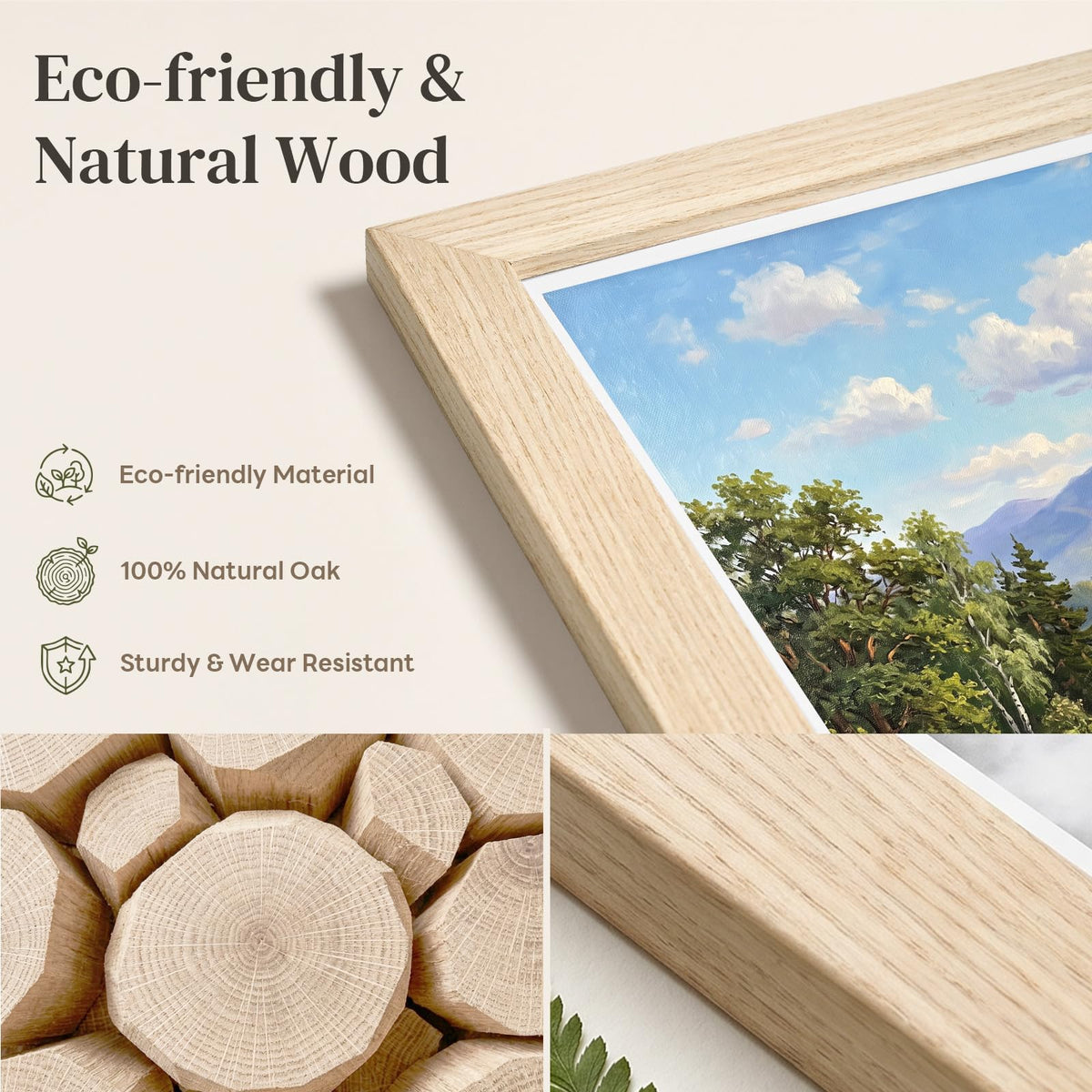 30Pack 12x18 Poster Frame 12x18 Frame Light Oak Solid Wood (White Oak / 12x18)