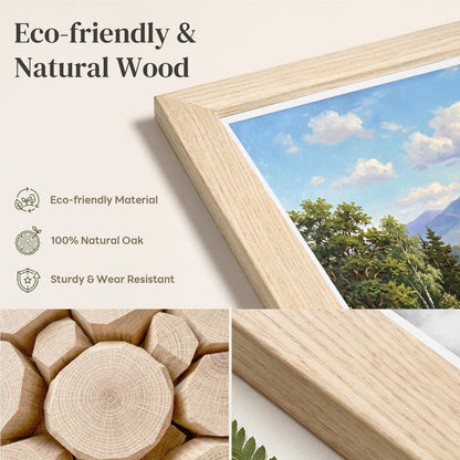 30Pack 12x18 Poster Frame 12x18 Frame Light Oak Solid Wood (White Oak / 12x18)
