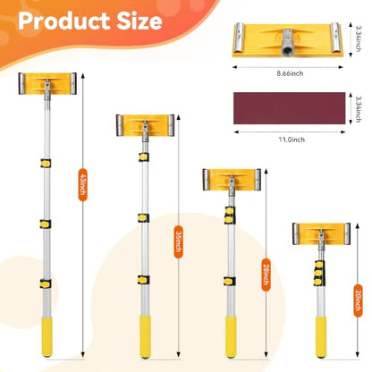 Drywall Pole Sander with Telescoping Pole