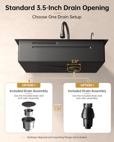 Kimates Waterfall Workstation Kitchen Sink