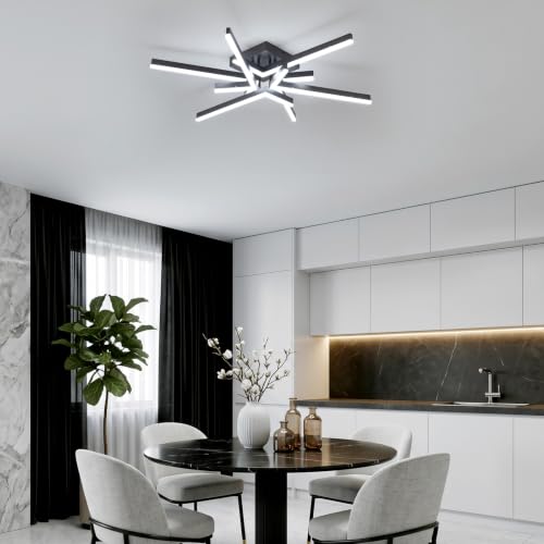 55W LED Ceiling Light Fixture (6-light)