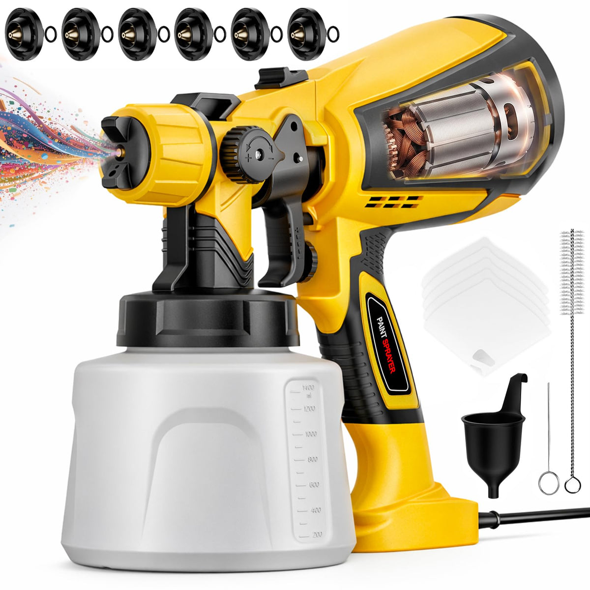 Paint Sprayer for House Painting (Yellow)