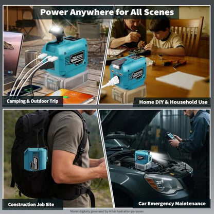 250W Power Inverter Compatible with 18V Battery