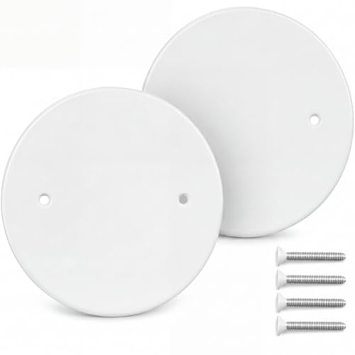 2 Pack 6.25 Inch Ceiling Cover Plate with 3.5" Mounting Hole Spacing