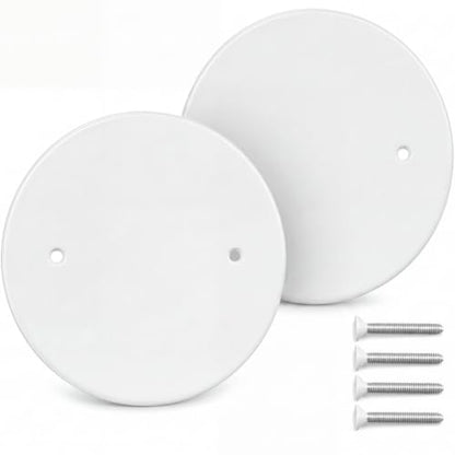 2 Pack 6.25 Inch Ceiling Cover Plate with 3.5" Mounting Hole Spacing