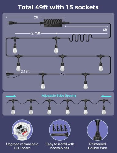 Smart Outdoor String Lights