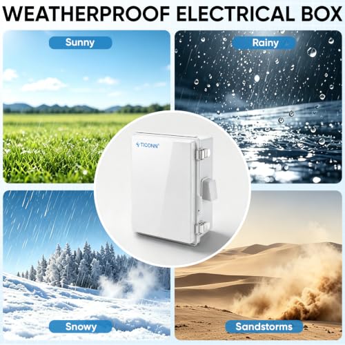 Outdoor Electrical Box with Ventilation Holes