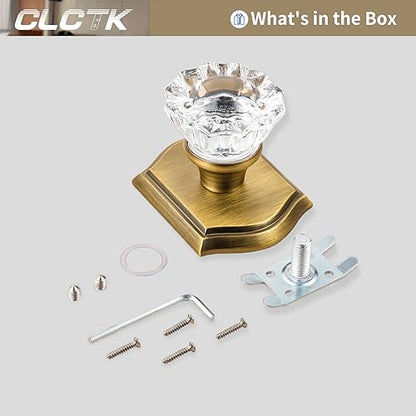 Crystal Glass Door Knobs for Interior Doors