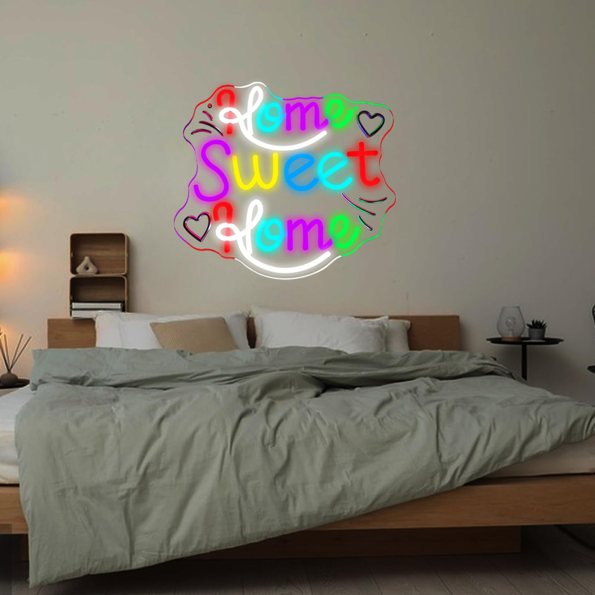 Home Sweet Home Neon Sign (Colorful-HM)