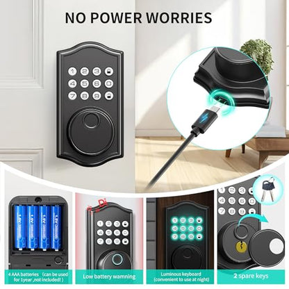 Keyless Entry Door Lock with Handle