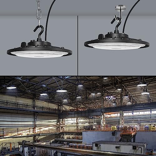 5pcs 300W UFO LED High Bay Light with US Standard Plug