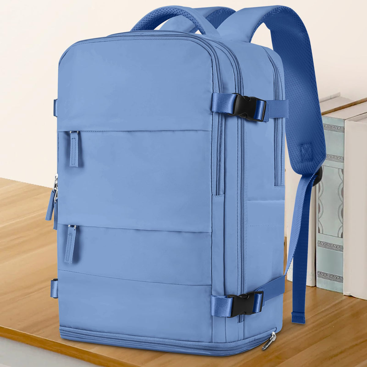Large Travel Backpack For Women Men (Sky Blue / 30 liters)