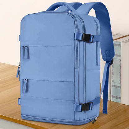 Large Travel Backpack For Women Men (Sky Blue / 30 liters)