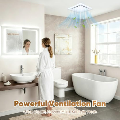Bathroom Exhaust Fan with Light 3CCT