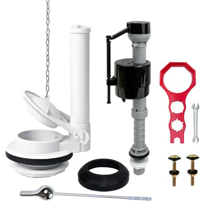 Complete Toilet Tank Flapper Replacement Kit With Chain
