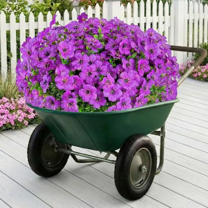 13 Bundles Artificial Flowers for Outdoors Spring Decoration (Purple / Artificial Flowers(13 Pcs))