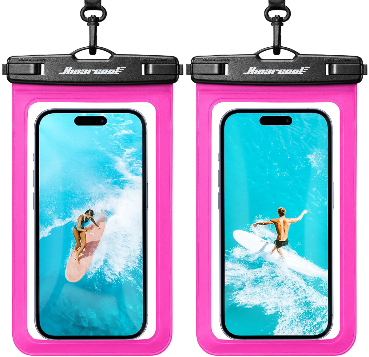 Waterproof Phone Pouch (2-Pack Bright Red)