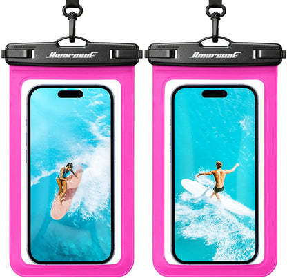 Waterproof Phone Pouch (2-Pack Bright Red)