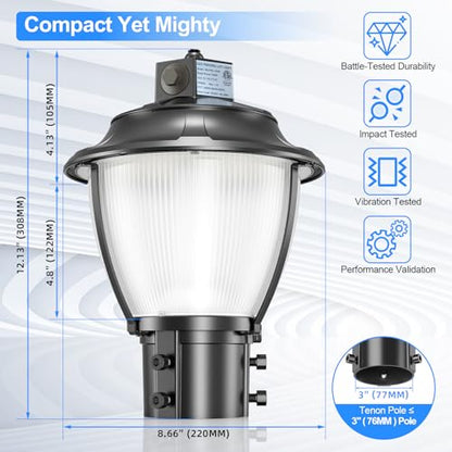LED Post Top Light Post Lights Fixture with Photocell