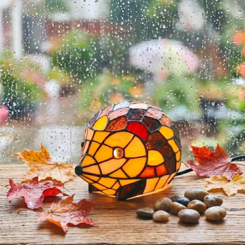 Handmade Tiffany style Lamp Stained Glass Table Lamp Animal Accent Light
