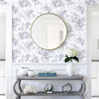 Floral Peel and Stick Wallpaper Vintage Flower Contact Paper