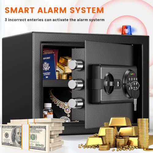 Large Home Safe Water and Fireproof with Digital Keypad Lock