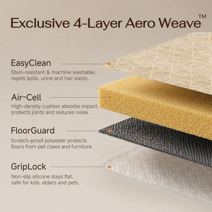 6x9 Area Rug Beige Washable Rugs for Living Room (L| Beige / 6' x 9' (Rectangular))
