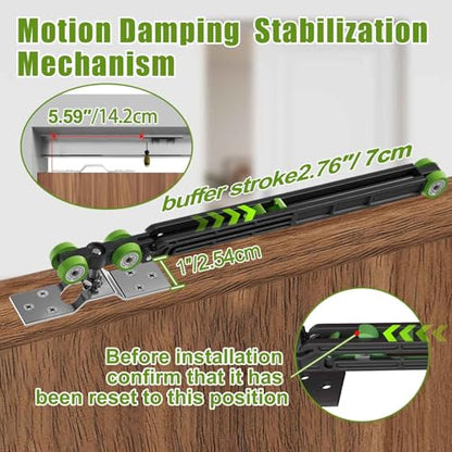 6FT 72In Sliding Pocket Door Track Kit
