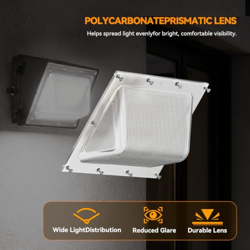 160W LED Wall Pack Light Dusk to Dawn