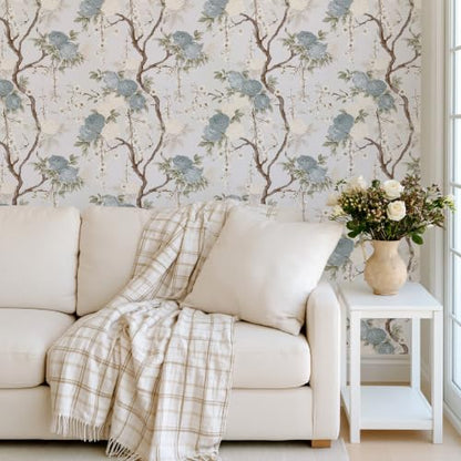 Vintage Floral Peel and Stick Wallpaper
